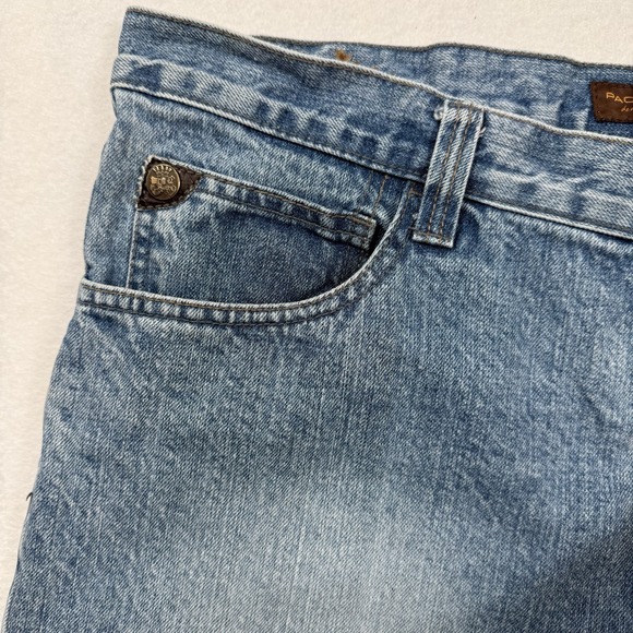 Paco Jeans Denim Company Men's 38x32 Blue‎ Straight Fit Jeans Cotton Y2K Retro - Picture 4 of 14